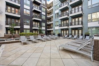 Balconies and patios with view of uptown / downtown dallas in select homes